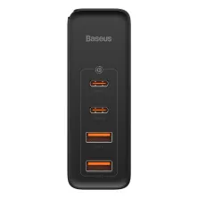 Мережевий зарядний пристрій Baseus Quick GaN2 Pro QC4.0+PD3.0 100W 2USB+2Type-C 5A + кабель Baseus Type-C to Type-C 100W 20V/5A 1м Чорний