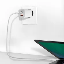 Сетевое зарядное устройство Baseus Quick GaN2 Lite QC4.0+PD3.0 65W USB+Type-C 5A Белый