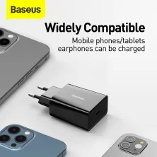 Мережевий зарядний пристрій Baseus Speed Mini Quick Charger 1C PD3.0 20W Type-C 3A Чорний