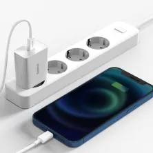 Мережевий зарядний пристрій Baseus Speed Mini Quick Charger 1C PD3.0 20W Type-C 3A Білий