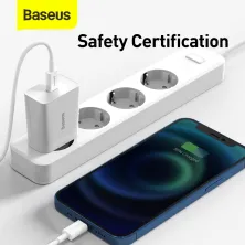 Мережевий зарядний пристрій Baseus Speed Mini Quick Charger 1C PD3.0 20W Type-C 3A Білий