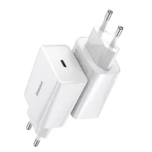 Мережевий зарядний пристрій Baseus Speed Mini Quick Charger 1C PD3.0 20W Type-C 3A Білий