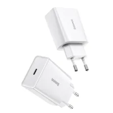 Мережевий зарядний пристрій Baseus Speed Mini Quick Charger 1C PD3.0 20W Type-C 3A Білий