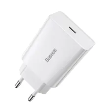 Мережевий зарядний пристрій Baseus Speed Mini Quick Charger 1C PD3.0 20W Type-C 3A Білий