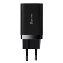 Мережевий зарядний пристрій Baseus Super Si Pro Quick Charger QC3.0+PD3.0 30W USB+Type-C 3A Чорний