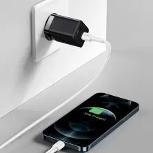 Мережевий зарядний пристрій Baseus Super Si Pro Quick Charger QC3.0+PD3.0 30W USB+Type-C 3A Чорний