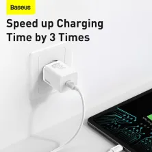 Сетевое зарядное устройство Baseus Super Si Quick Charger 1C PD3.0 30W Type-C 3A Белый