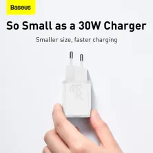 Сетевое зарядное устройство Baseus Super Si Quick Charger 1C PD3.0 30W Type-C 3A Белый
