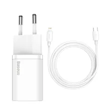 Сетевое зарядное устройство Baseus Super Si Quick Charger 1C PD3.0 30W Type-C 3A Белый