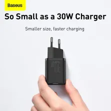 Сетевое зарядное устройство Baseus Super Si Quick Charger 1C PD3.0 30W Type-C 3A Черный