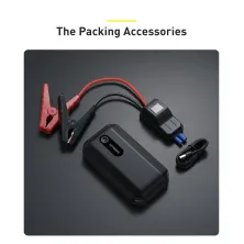 Пускозарядний пристрій Бустер Baseus AIR Car Jump Starter Super Energy 3in1 12V 10000mAh 1000A з функцією Павербанку 5V/3A і LED ліхтарика Чорний
