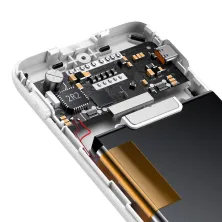 УМБ Baseus Elf Digital Display Fast Charge 10000mAh 22.5W 5A с технологией QC3.0+PD3.0 и iP 20W+Type-C 22.5W кабелем Белый