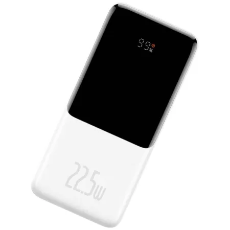 УМБ Baseus Elf Digital Display Fast Charge 10000mAh 22.5W 5A с технологией QC3.0+PD3.0 и iP 20W+Type-C 22.5W кабелем Белый
