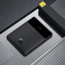 УМБ Baseus Blade Digital Display 20000mAh 100W 5A с технологией QC4.0+PD3.0 + кабель Type-C to Type-C 100W 20V/5A 1м Черный