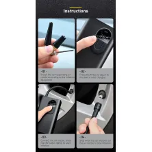 Компресор універсальний Baseus Energy Source Inflator Pump акумуляторний 7500mAh Чорний