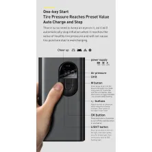 Компресор універсальний Baseus Energy Source Inflator Pump акумуляторний 7500mAh Чорний