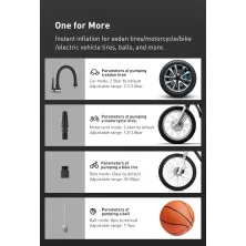 Автокомпресор Baseus Super Mini Inflator Pump Чорний