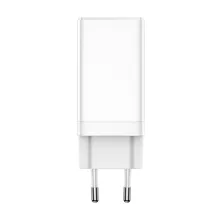 Мережевий зарядний пристрій Baseus GaN3 Pro Fast Charger  QC4.0+PD3.0 65W USB+2Type-C 3A + кабель Baseus Type-C to Type-C 100W 20V/5A 1м Білий