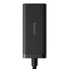 Мережевий зарядний пристрій Baseus GaN3 Pro Desktop Fast Charger QC4.0+PD3.0 65W 2USB+2Type-C 3A + кабель Baseus Type-C to Type-C 100W 20V/5A 1м Чорний