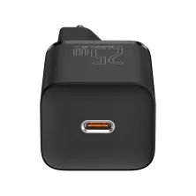 Сетевое зарядное устройство Baseus Super Si Quick Charger 1C QC3.0+PD3.0 25W Type-C 3A + кабель Baseus Type-C to Type-C 3A 1м Черный