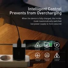 Мережевий зарядний пристрій Baseus Quick Charger Mini PD3.0 18W Type-C 3A + Кабель 18W Type-C to Lightning 1м Чорний