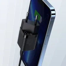 Мережевий зарядний пристрій Baseus GaN3 Fast Charger 1C PD3.0 30W Type-C 3A Чорний