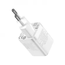 Мережевий зарядний пристрій Baseus GaN3 Fast Charger 1C PD3.0 30W Type-C 3A Білий