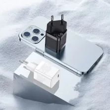 Мережевий зарядний пристрій Baseus GaN3 Fast Charger 1C PD3.0 30W Type-C 3A Білий