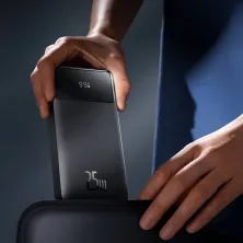 УМБ Baseus Bipow Digital Display 20000mAh 25W 3A з технологією QC3.0+PD3.0 2USB+Type-C + Кабель Type-C to Type-C 60W Чорний