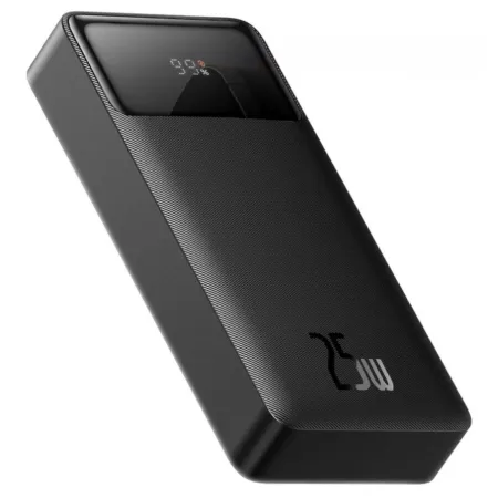 УМБ Baseus Bipow Digital Display 20000mAh 25W 3A з технологією QC3.0+PD3.0 2USB+Type-C + Кабель Type-C to Type-C 60W Чорний