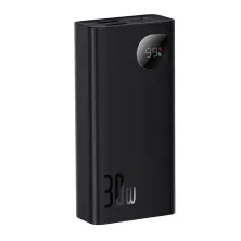 УМБ Baseus Adaman2 Digital Display 10000mAh 30W 5A з технологією QC3.0+PD3.0 2USB+Type-C + Кабель USB to Type-C Чорний