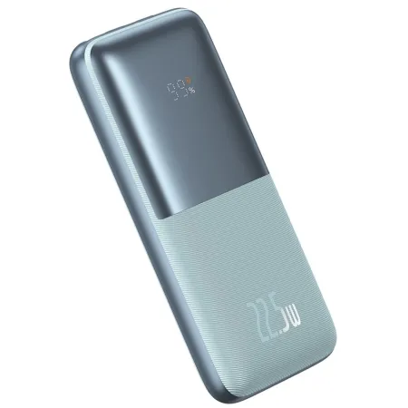 УМБ Baseus Bipow Pro Digital Display 10000mAh 22.5W 5A з технологією QC3.0+PD3.0 2USB+Type-C + Кабель USB to Type-C Блакитний