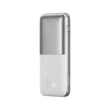 УМБ Baseus Bipow Pro Digital Display 10000mAh 22.5W 5A з технологією QC3.0+PD3.0 2USB+Type-C + Кабель USB to Type-C Білий