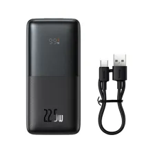 УМБ Baseus Bipow Pro Digital Display 10000mAh 22.5W 5A з технологією QC3.0+PD3.0 2USB+Type-C + Кабель USB to Type-C Чорний