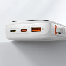 УМБ Baseus Q Pow Pro 10000mAh 20W 5A з технологією QC3.0+PD3.0 та iP кабелем 20W Білий