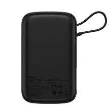 УМБ Baseus Q Pow Pro 10000mAh 20W 5A з технологією QC3.0+PD3.0 та iP кабелем 20W Чорний