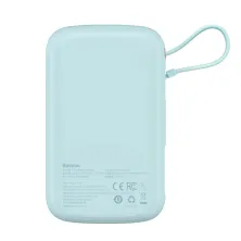 УМБ Baseus Q Pow Pro 10000mAh 20W 5A з технологією QC3.0+PD3.0 та iP кабелем 20W Блакитний