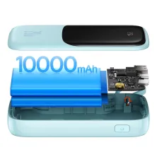 УМБ Baseus Q Pow Pro 10000mAh 20W 5A з технологією QC3.0+PD3.0 та iP кабелем 20W Блакитний