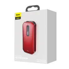 Пускозарядное устройство Бустер Baseus Car Jamp Starter Super Energy Pro 3in1 12V 12000mAh с функцией Павербанка 5V/3A и LED фонарика Красный