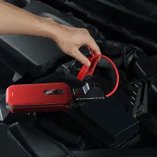 Пускозарядное устройство Бустер Baseus Car Jamp Starter Super Energy Pro 3in1 12V 12000mAh с функцией Павербанка 5V/3A и LED фонарика Красный