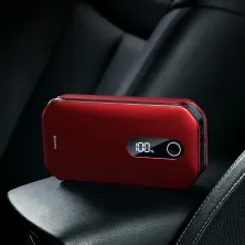 Пускозарядное устройство Бустер Baseus Car Jamp Starter Super Energy Pro 3in1 12V 12000mAh с функцией Павербанка 5V/3A и LED фонарика Красный