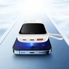 УМБ Baseus Q Pow Pro 10000mAh 22.5W 5A з технологією QC3.0+PD3.0 та Type-C кабелем 22.5W Білий