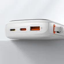 УМБ Baseus Q Pow Pro 10000mAh 22.5W 5A з технологією QC3.0+PD3.0 та Type-C кабелем 22.5W Білий
