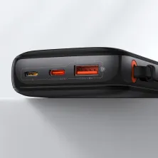 УМБ Baseus Q Pow Pro 10000mAh 22.5W 5A з технологією QC3.0+PD3.0 та Type-C кабелем 22.5W Чорний