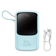 УМБ Baseus Q Pow Pro 10000mAh 22.5W 5A з технологією QC3.0+PD3.0 та Type-C кабелем 22.5W Блакитний