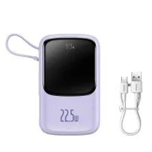 УМБ Baseus Q Pow Pro 10000mAh 22.5W 5A з технологією QC3.0+PD3.0 та Type-C кабелем 22.5W Фіолетовий