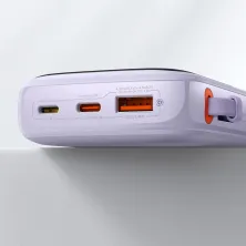 УМБ Baseus Q Pow Pro 10000mAh 22.5W 5A з технологією QC3.0+PD3.0 та Type-C кабелем 22.5W Фіолетовий