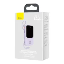 УМБ Baseus Q Pow Pro 10000mAh 22.5W 5A з технологією QC3.0+PD3.0 та Type-C кабелем 22.5W Фіолетовий