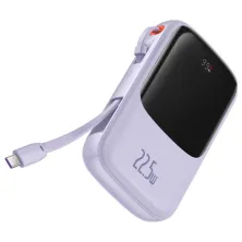УМБ Baseus Q Pow Pro 10000mAh 22.5W 5A з технологією QC3.0+PD3.0 та Type-C кабелем 22.5W Фіолетовий