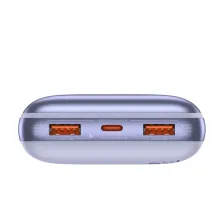 УМБ Baseus Bipow Pro Digital Display 20000mAh 22.5W 5A з технологією QC3.0+PD3.0 2USB+Type-C + Кабель USB to Type-C Фіолетовий